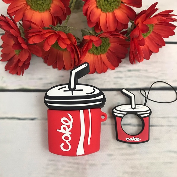 Coca Cola AirPod 1/2 Charging Case Cover Keychain - Picture 4 of 7